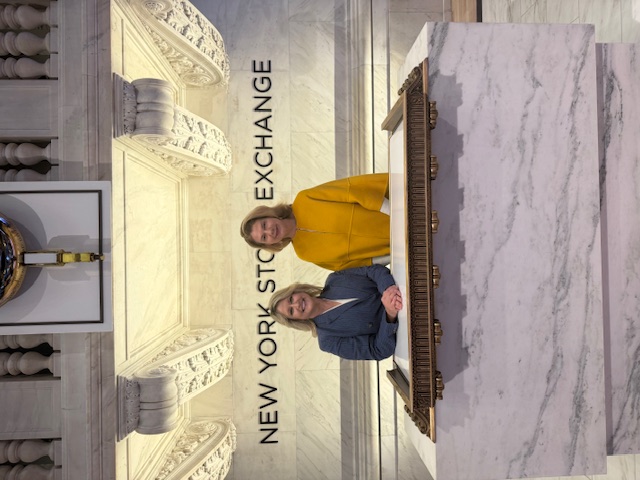 GBBC representatives at the New York Stock Exchange podium