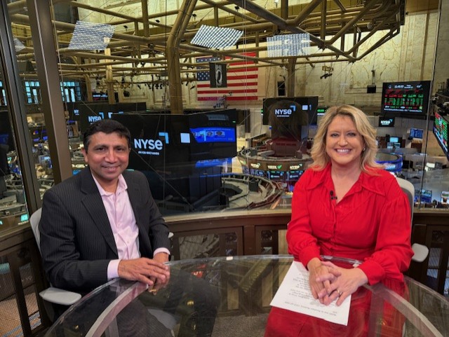 GBBC interview on the New York Stock Exchange trading floor