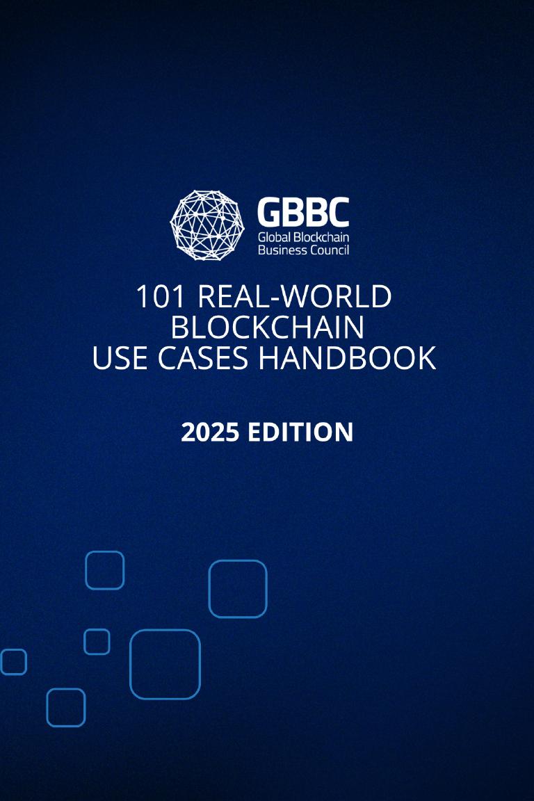 101 Real-World Blockchain Use Cases Handbook, 2025 edition cover